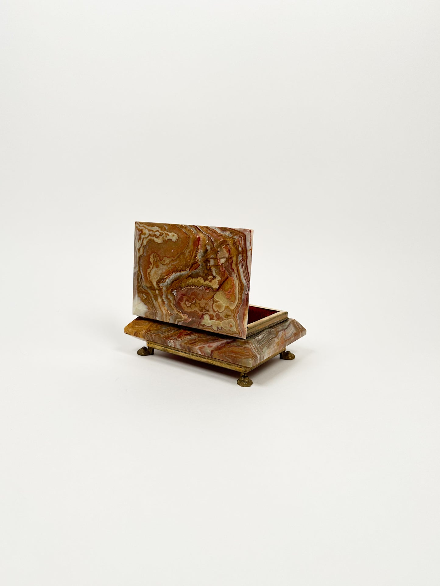 Onyx Footed Jewelry Box