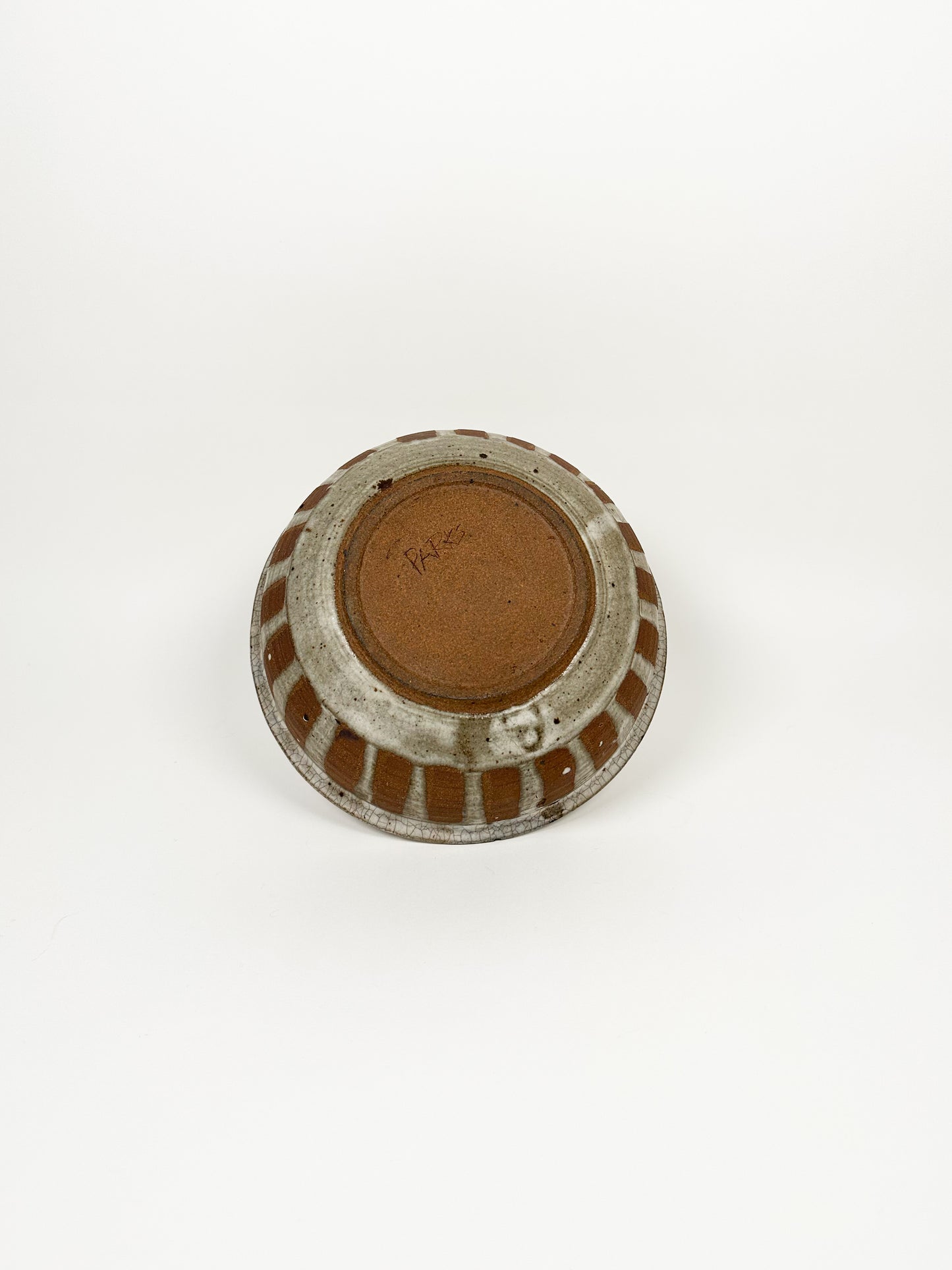Striped & Speckled Ceramic Bowl
