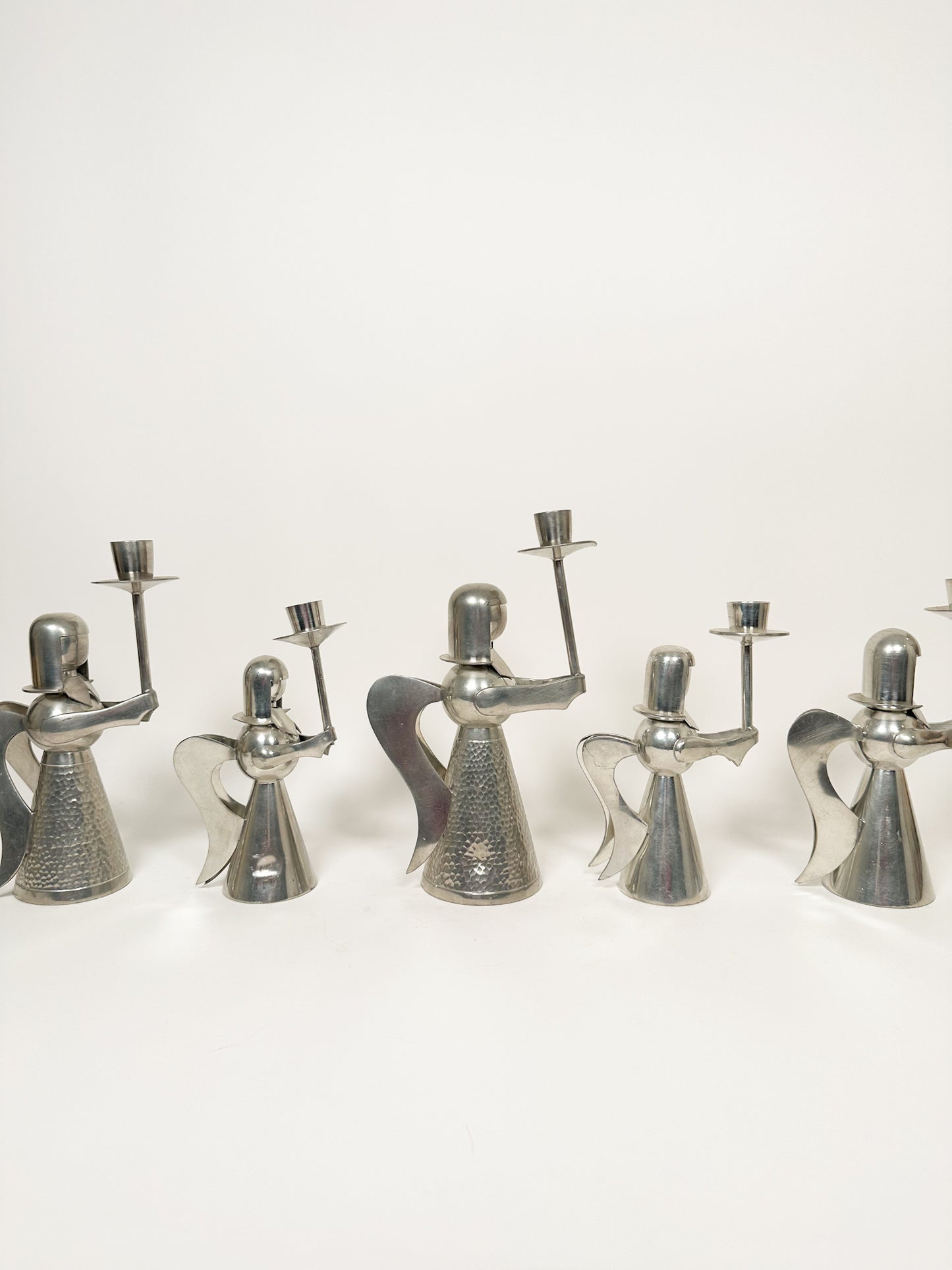 Vintage Silver Angel Candle Holders