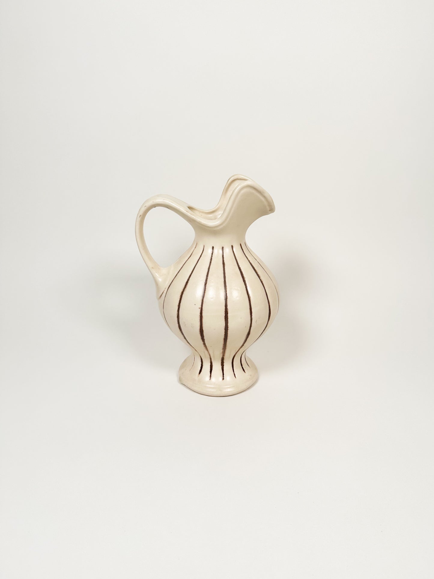 Vintage Striped Pitcher