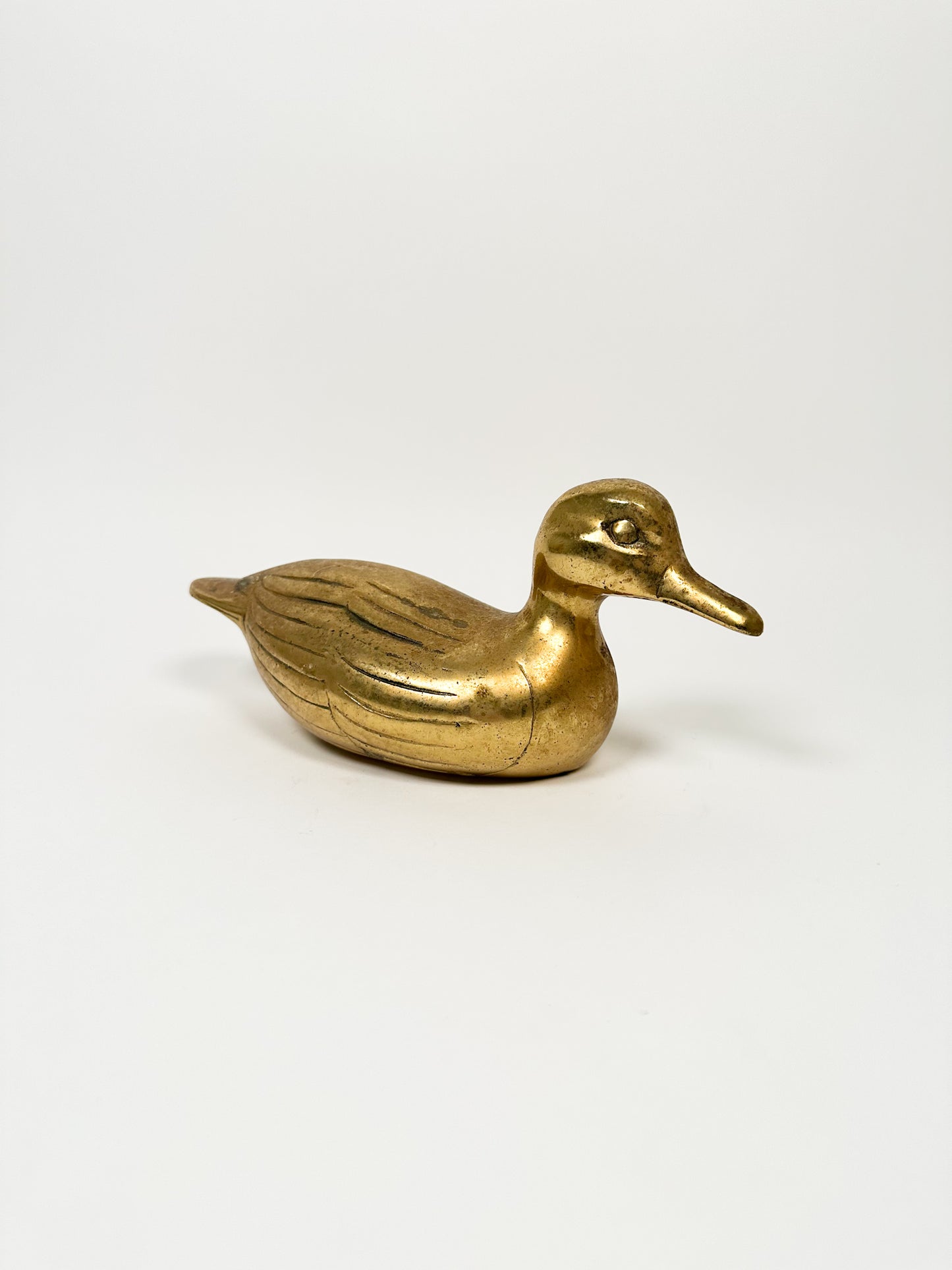 Vintage Brass Duck