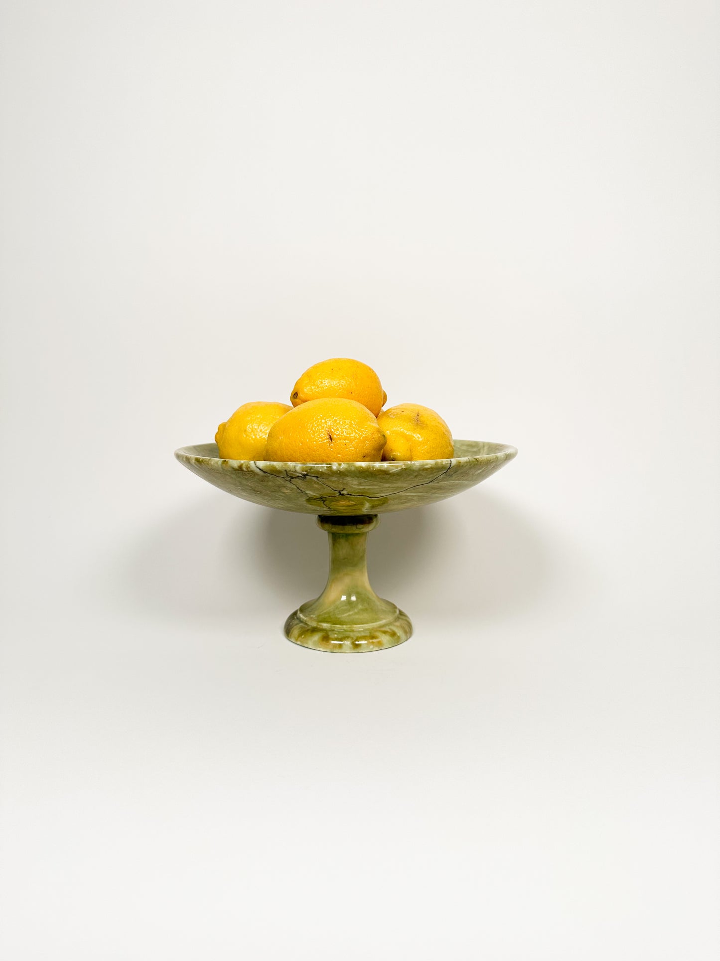 Green Marble Pedestal Dish