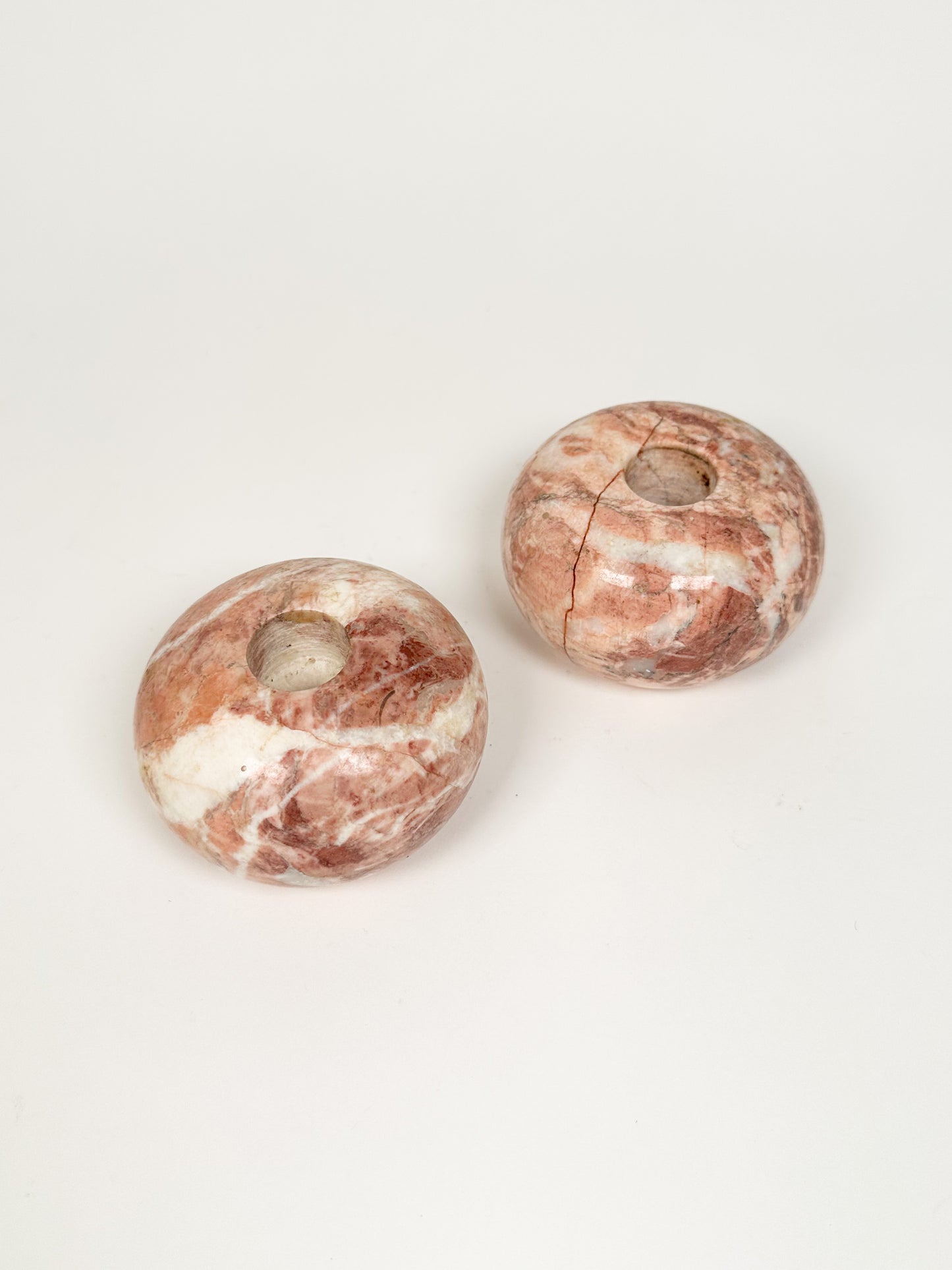 Pink Stone Candle Holders