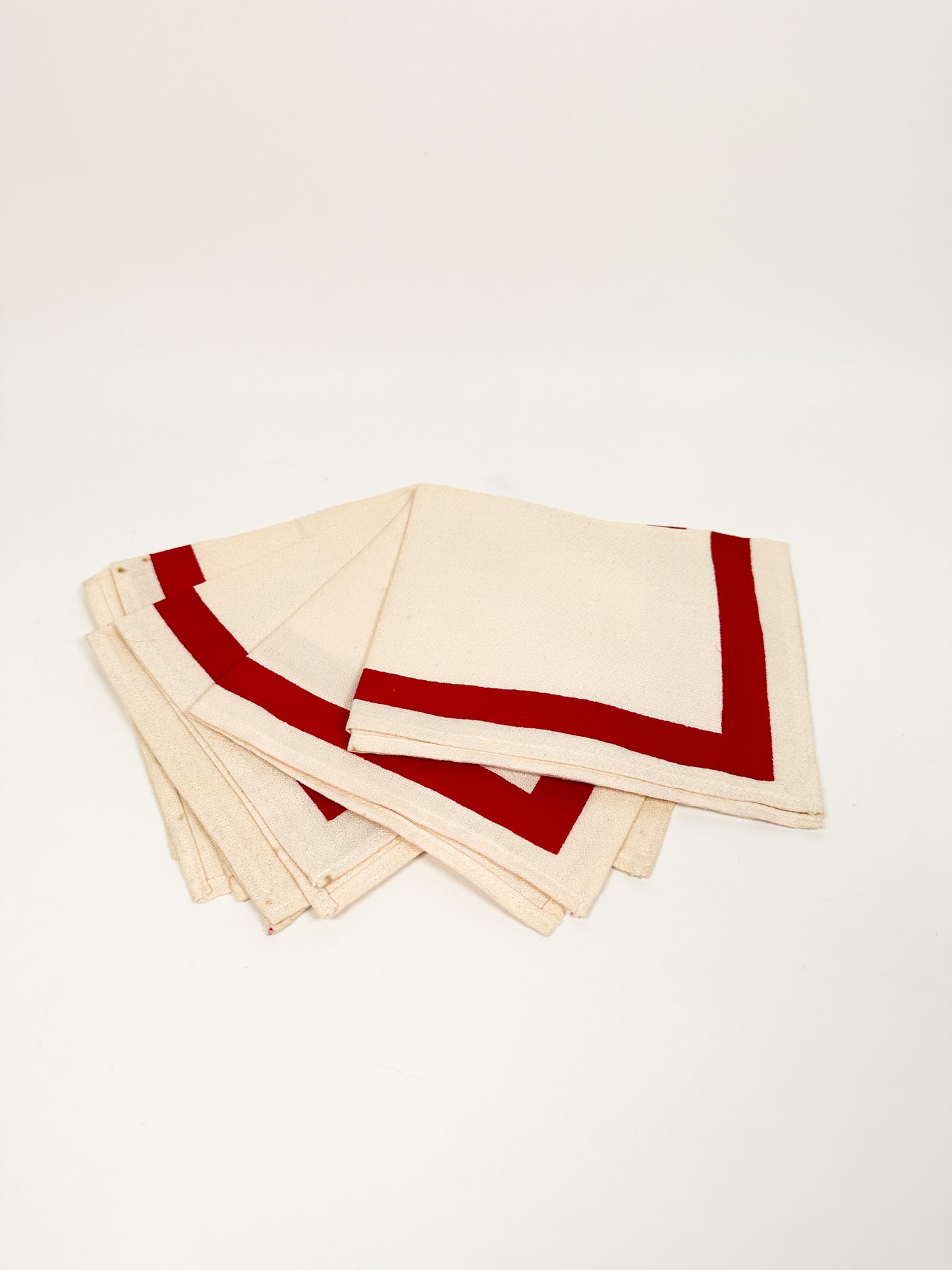 Vintage Classic Red Stripe Napkins