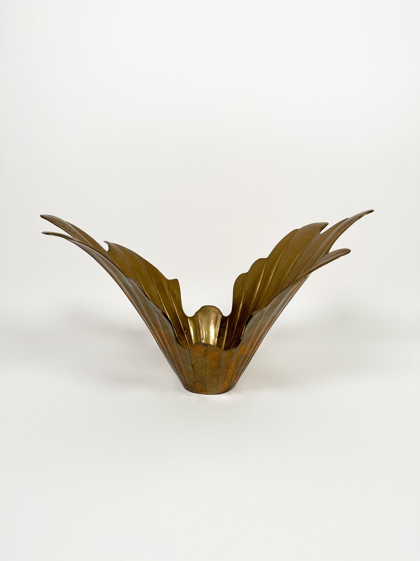 Brass Art Deco Splash Vase