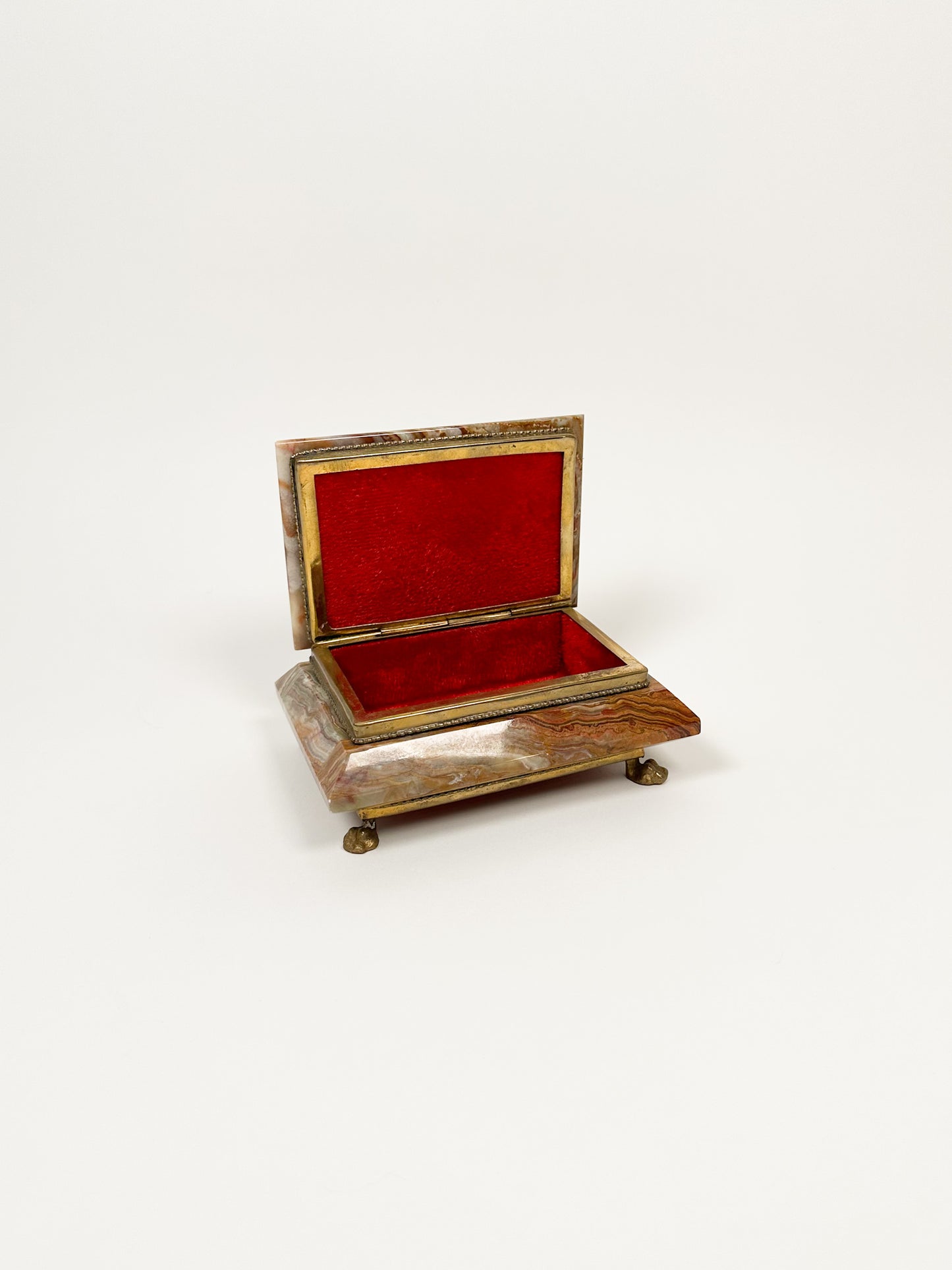 Onyx Footed Jewelry Box