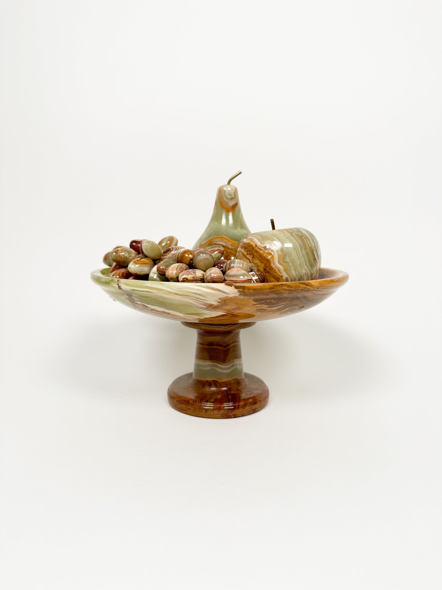 Onyx Pedestal & Fruit Set
