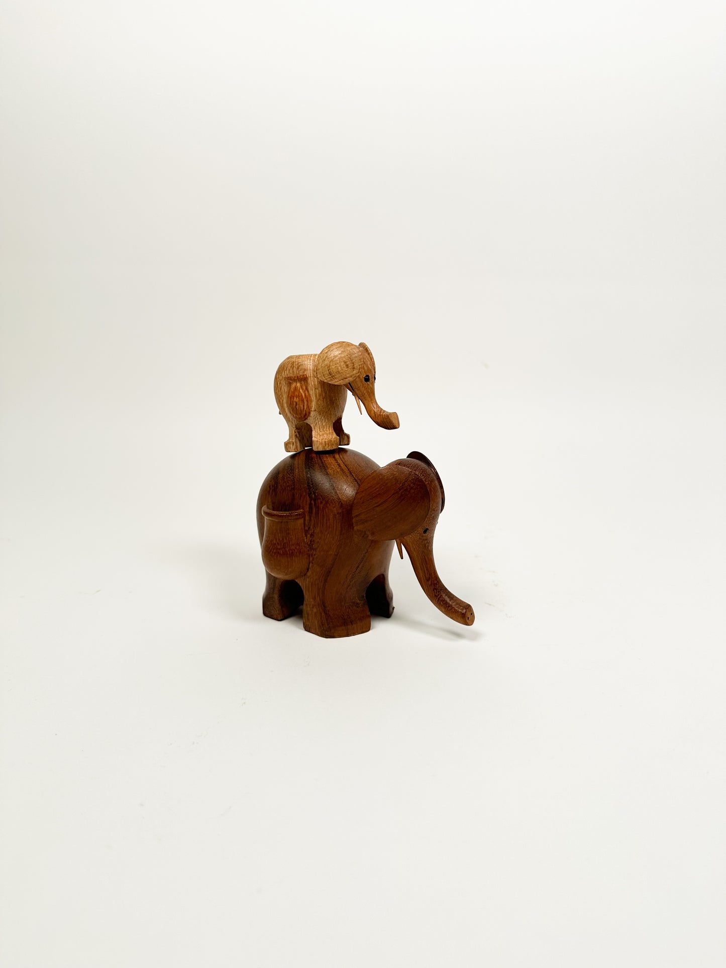 Mid Centurty Wood Elephants