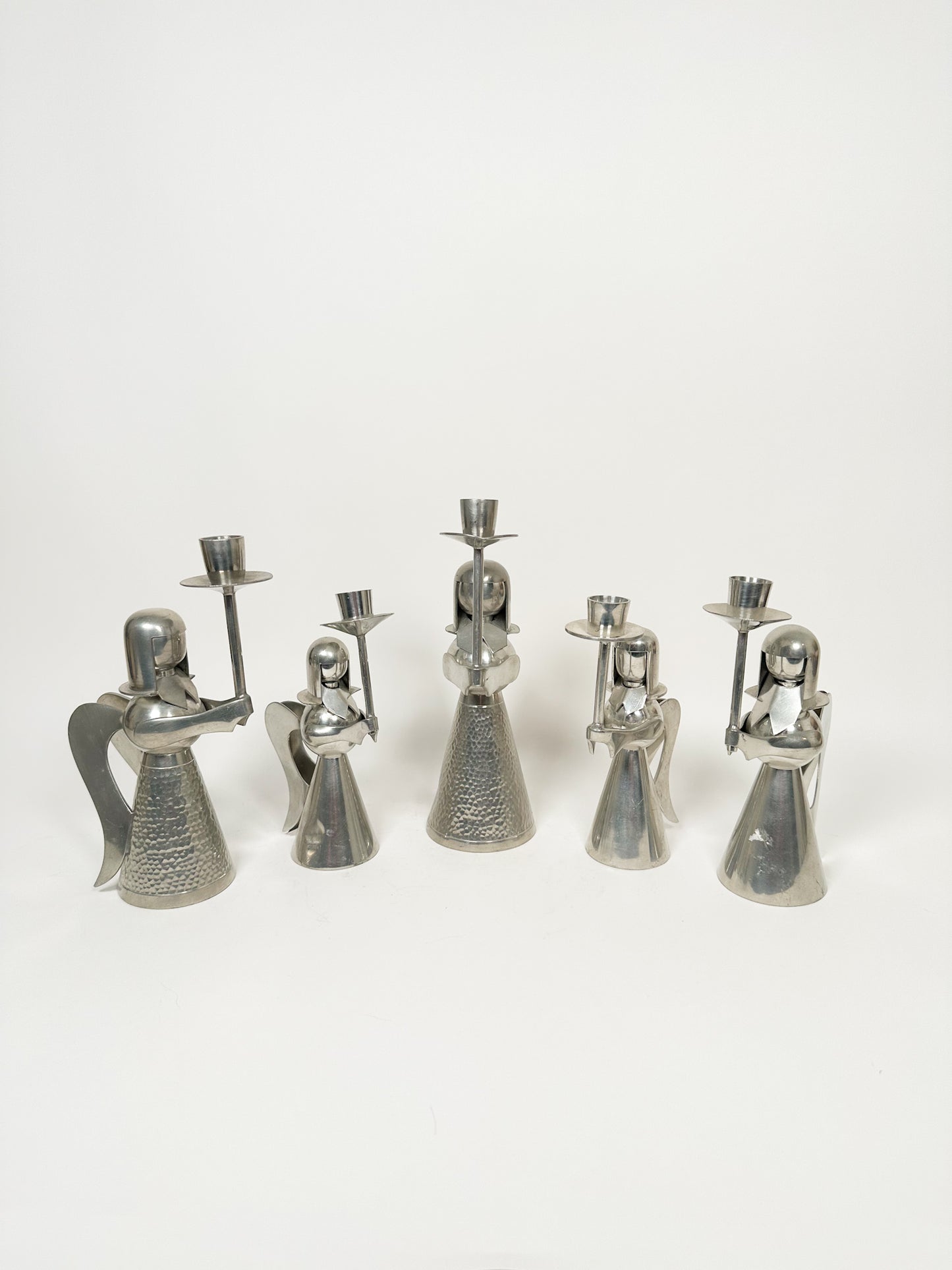 Vintage Silver Angel Candle Holders
