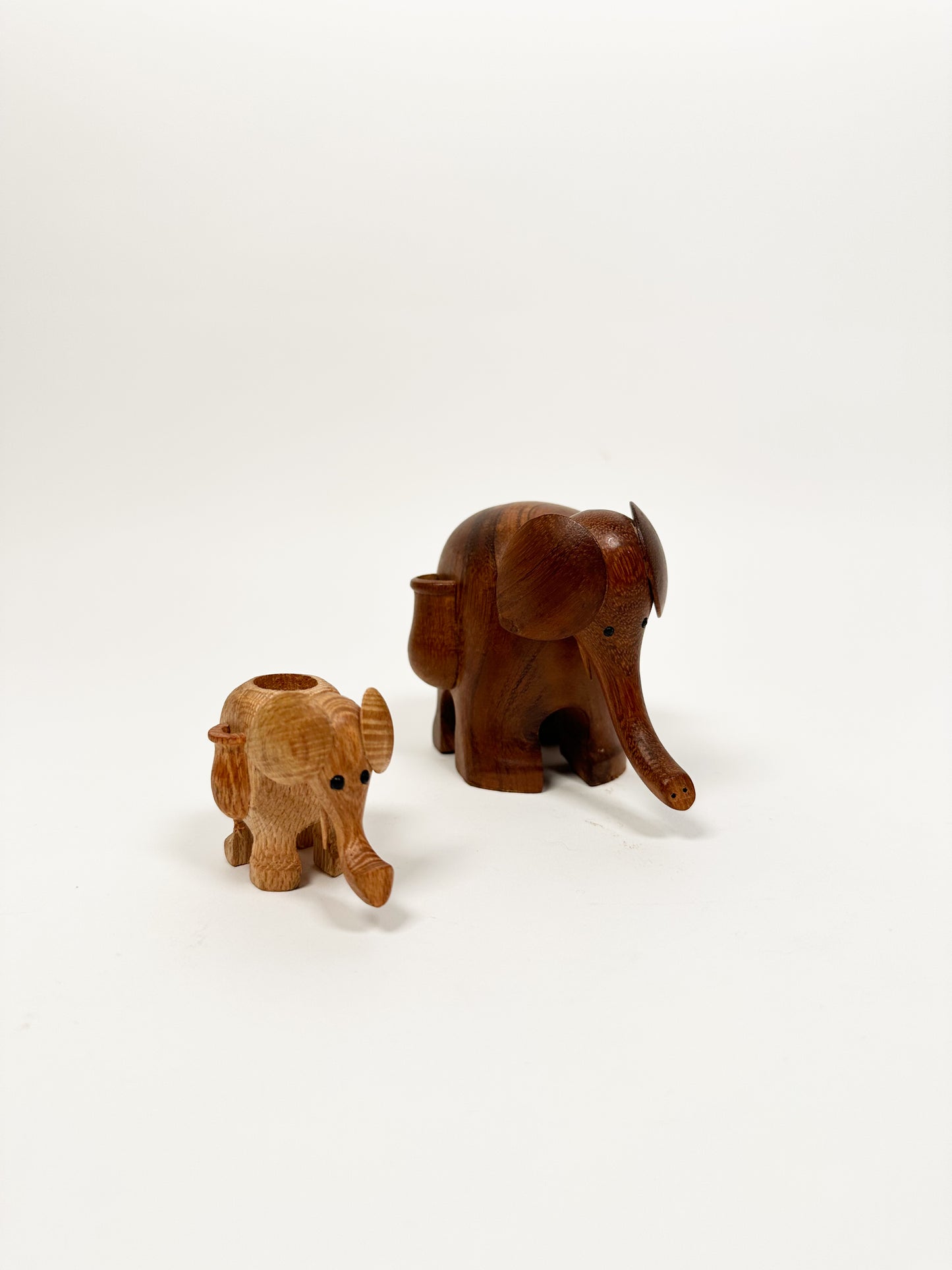 Mid Centurty Wood Elephants