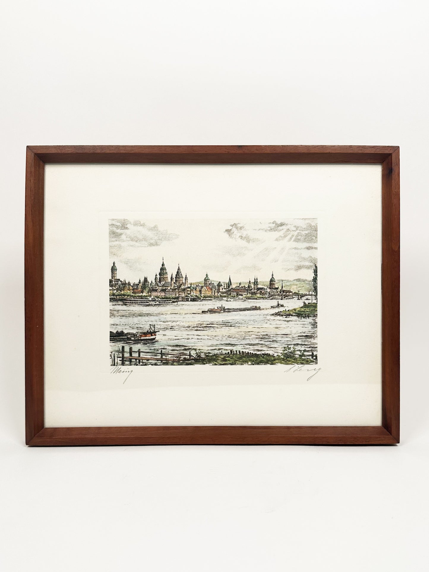 Eurpoean Town Signed Print