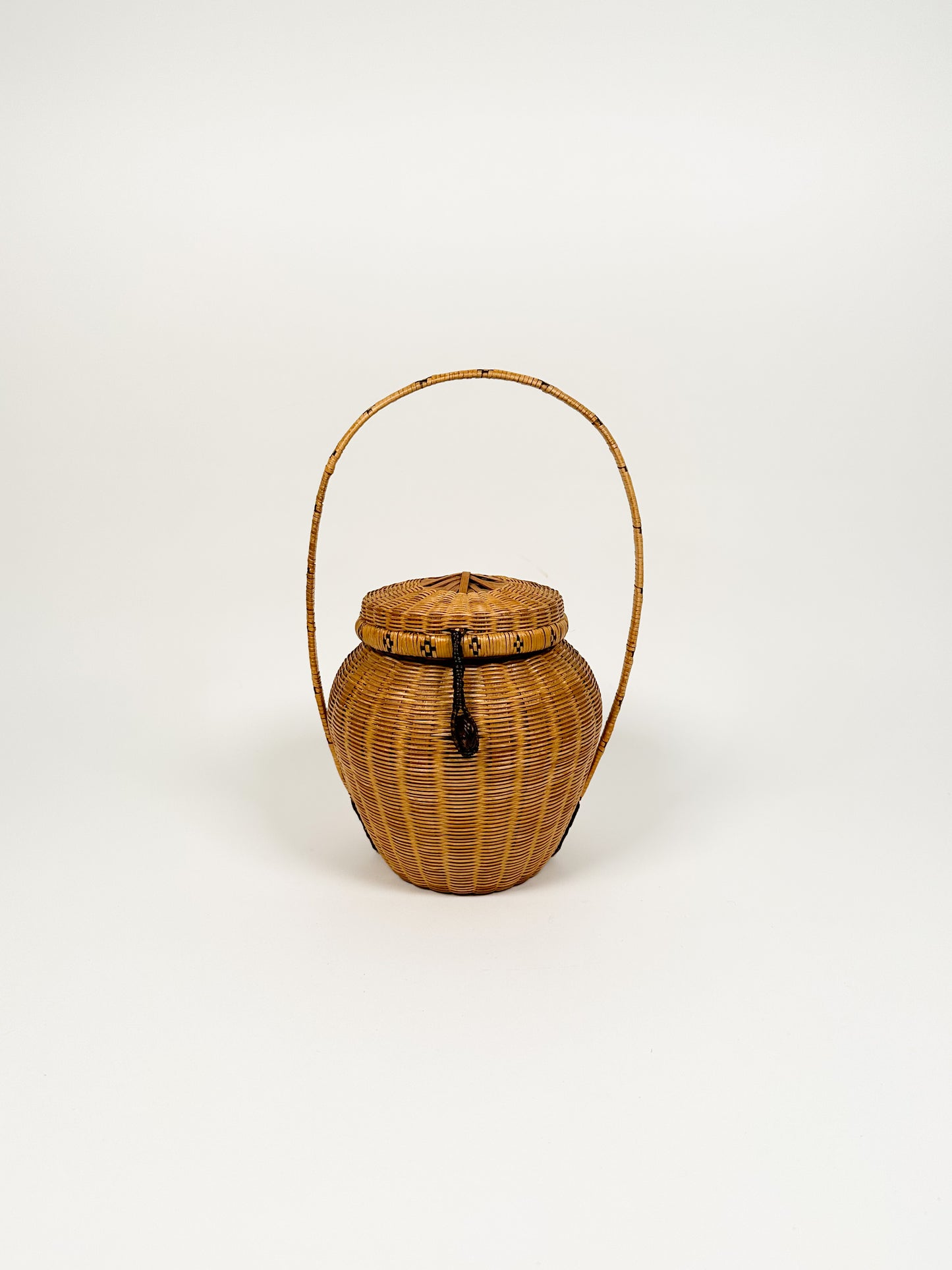 Vintage Wicker Handbag Basket