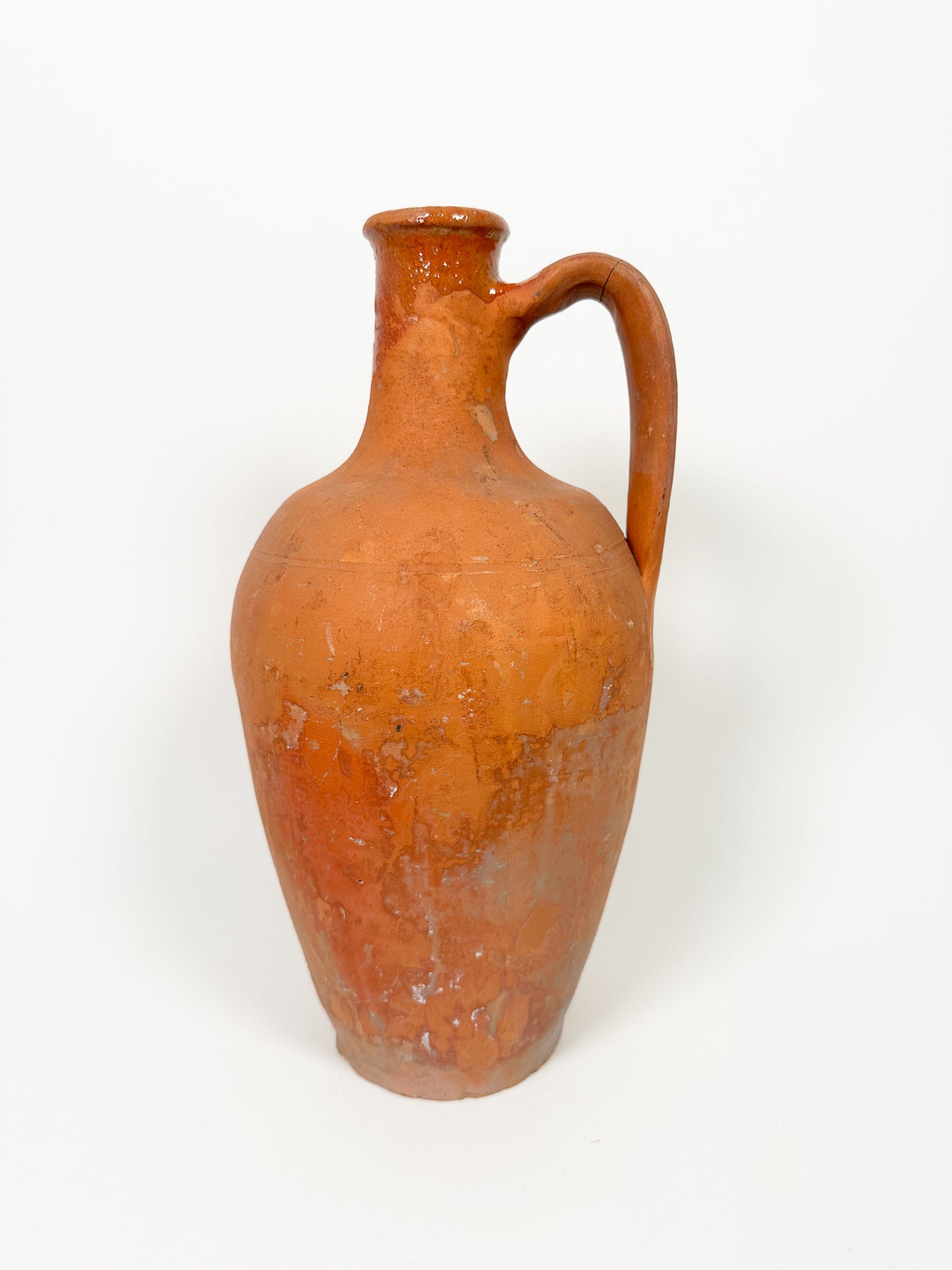 Antique Clay Handled Vessel