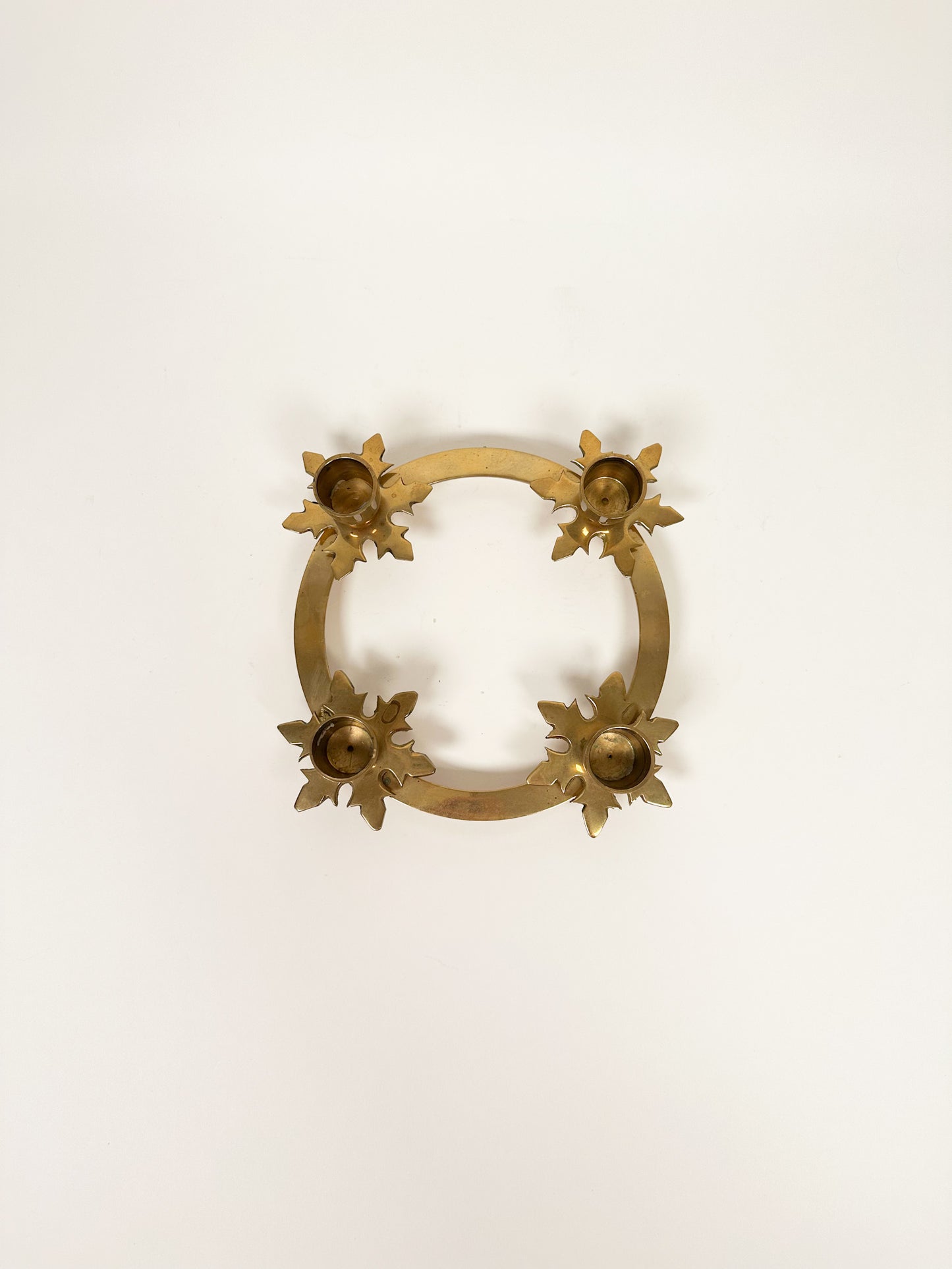 Brass Candle Wreath