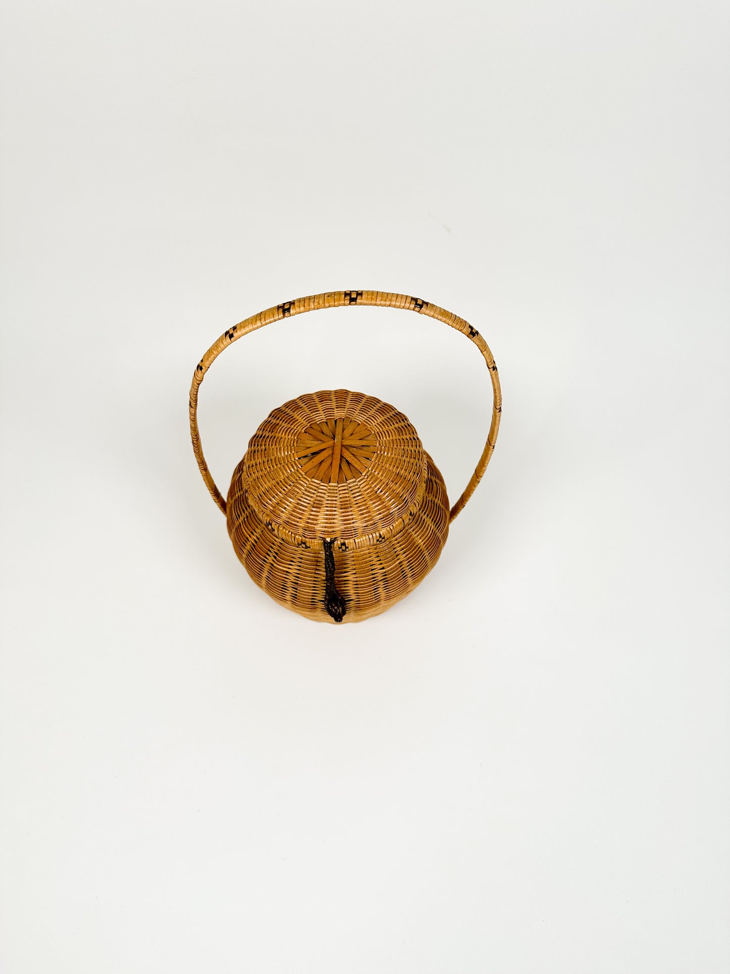 Vintage Wicker Handbag Basket