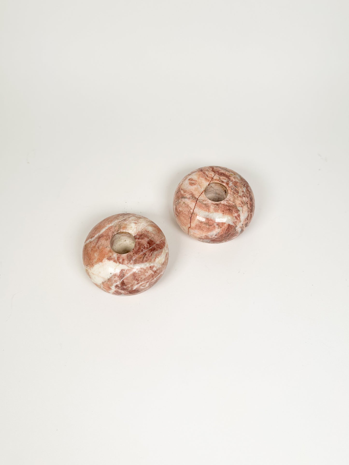 Pink Stone Candle Holders
