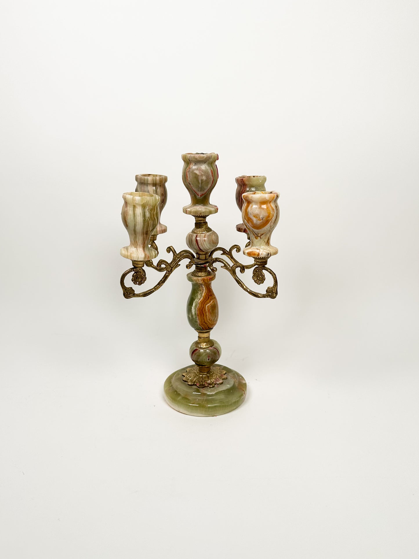 Onyx & Brass Candelabra