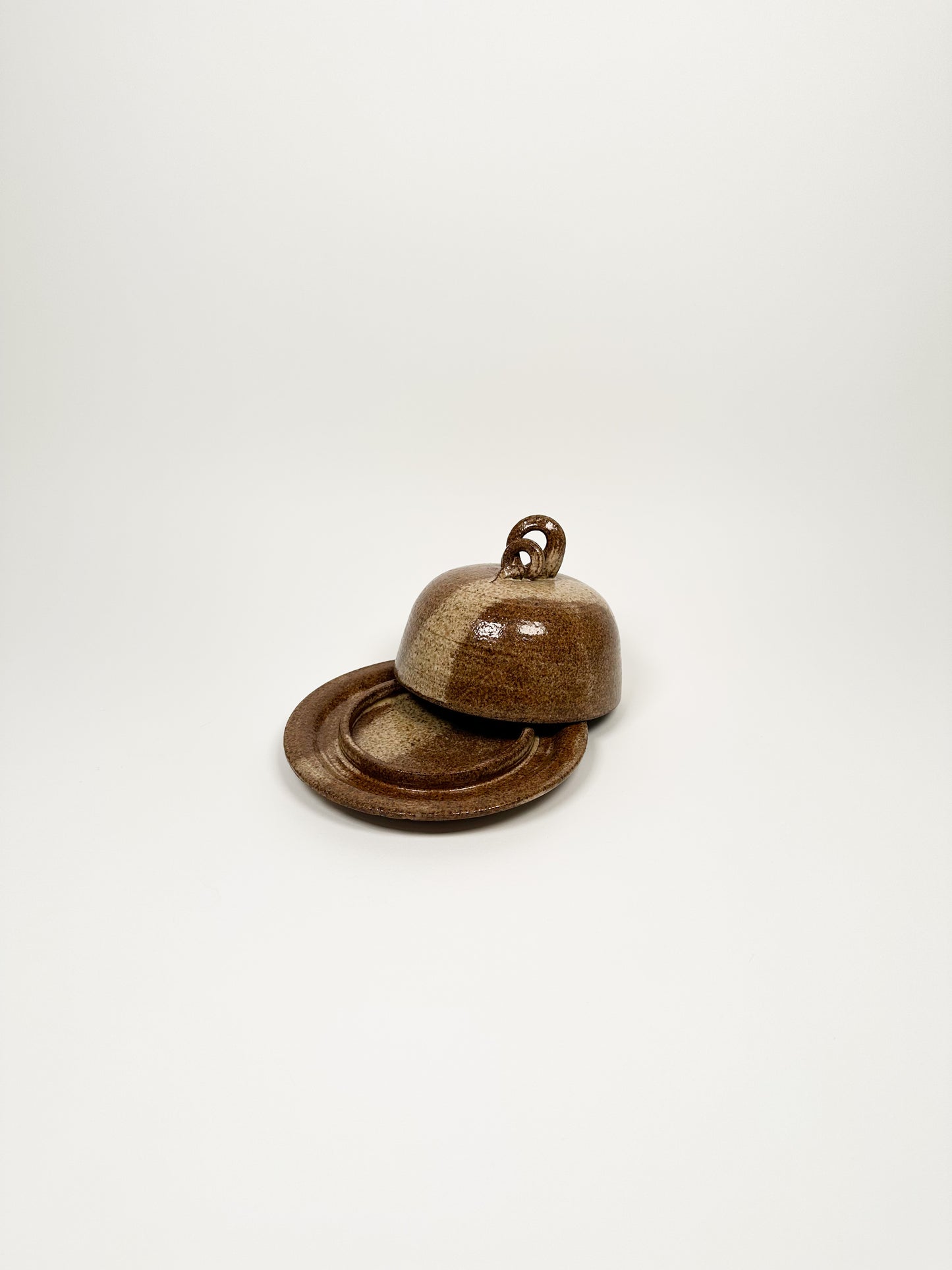Handmade Ceramic Butter Dish with Lid