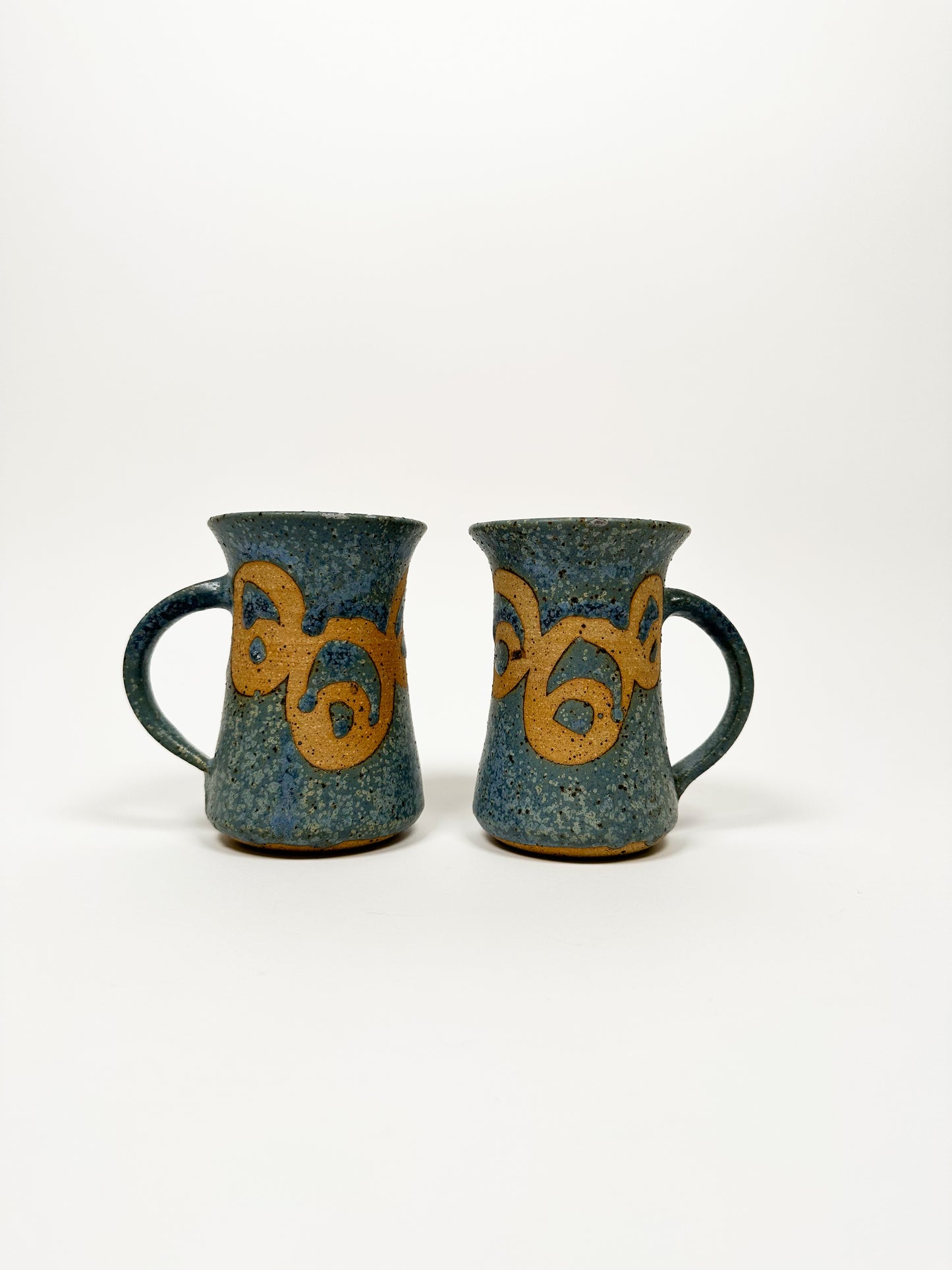 Blue Handmade Mug Set