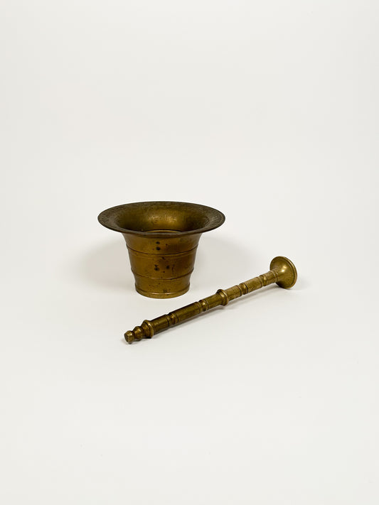 Vintage Brass Mortar & Pestle