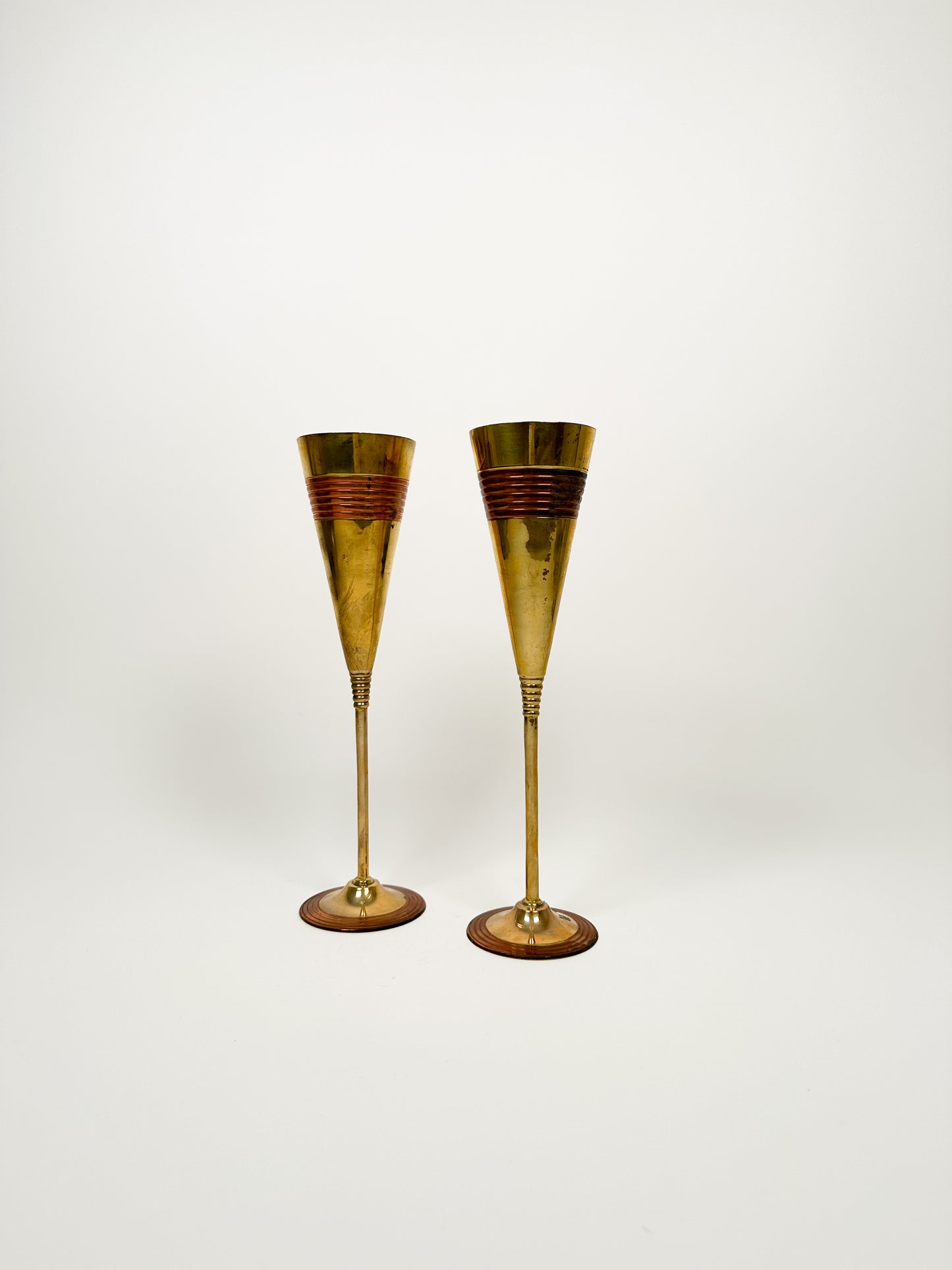 Brass Champagne Glasses