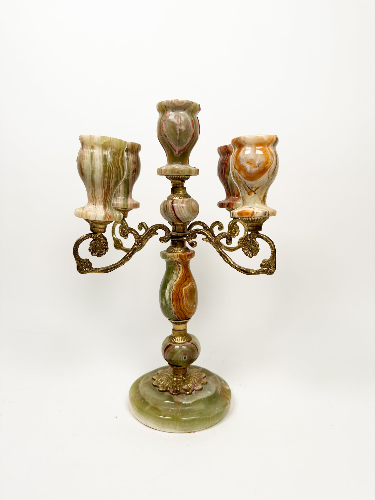 Onyx & Brass Candelabra