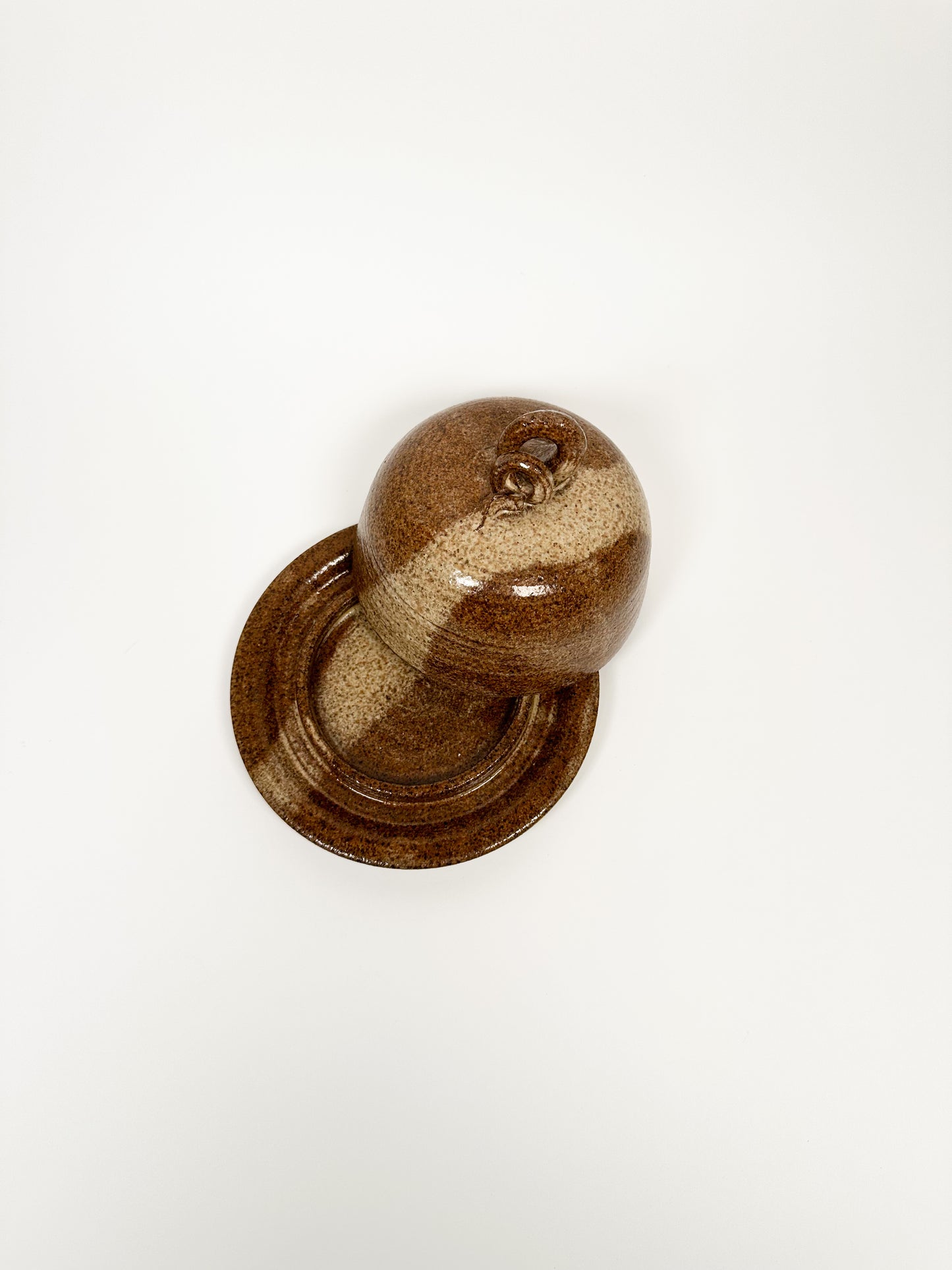 Handmade Ceramic Butter Dish with Lid