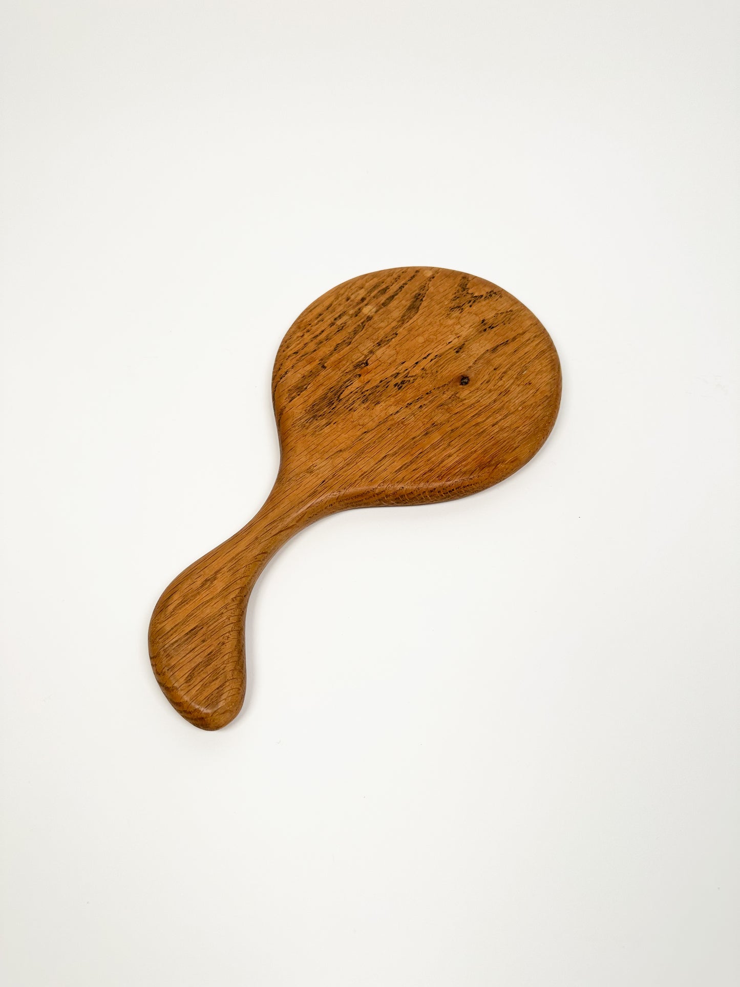 Vintage Wood Handheld Mirror