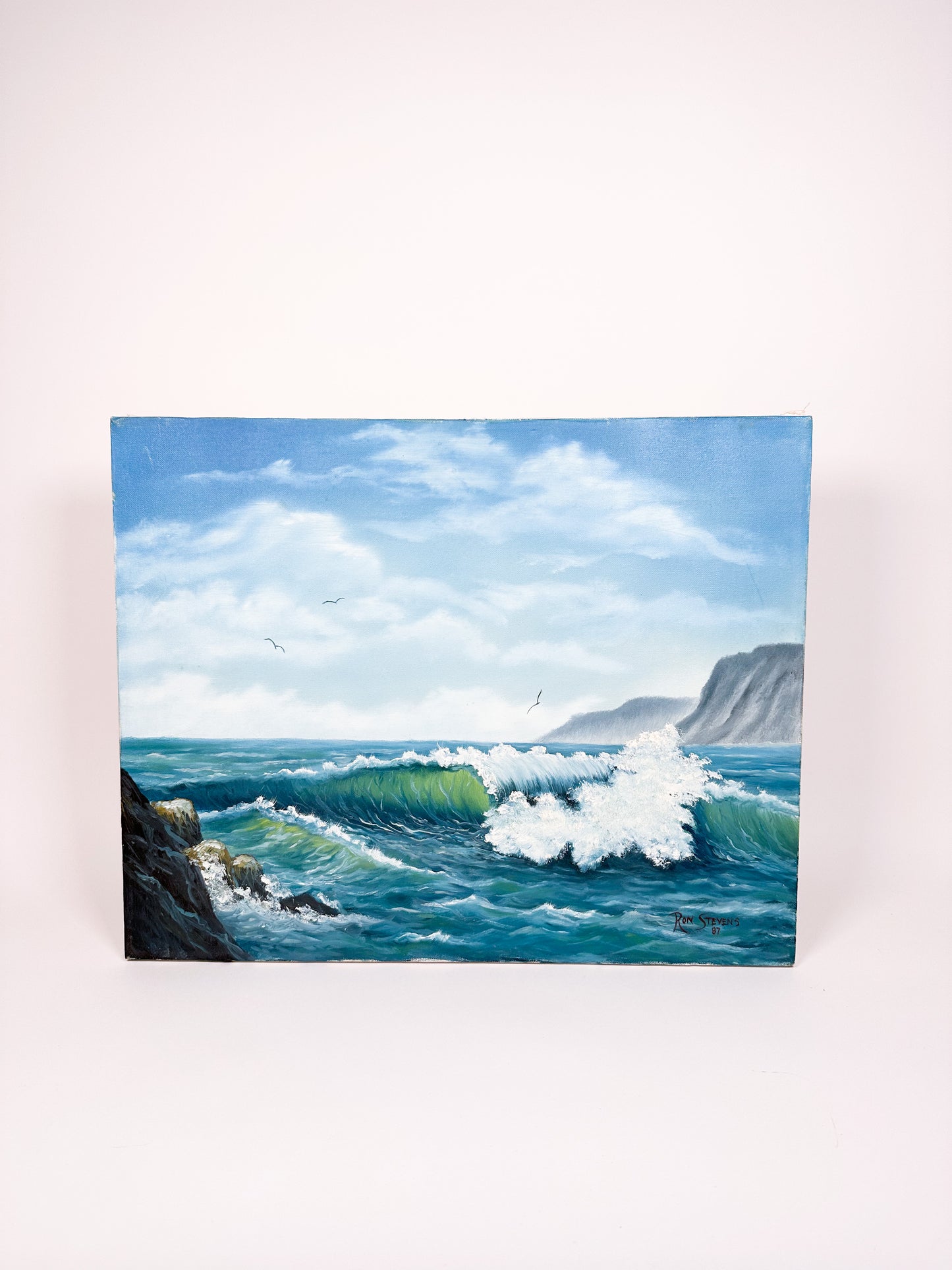 Unframed Seascape Painting