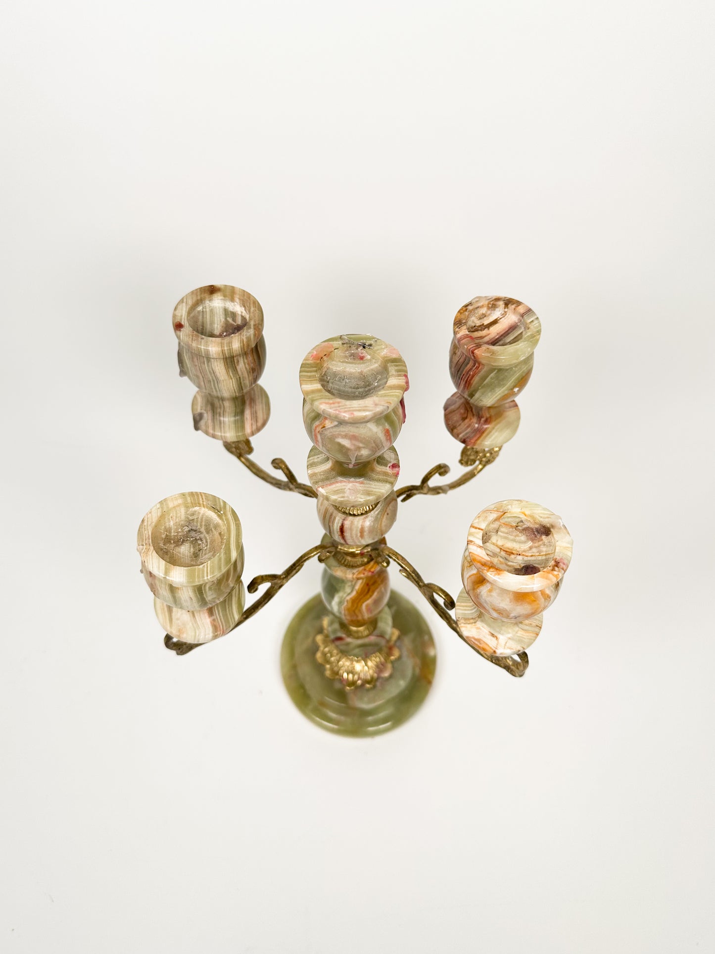 Onyx & Brass Candelabra