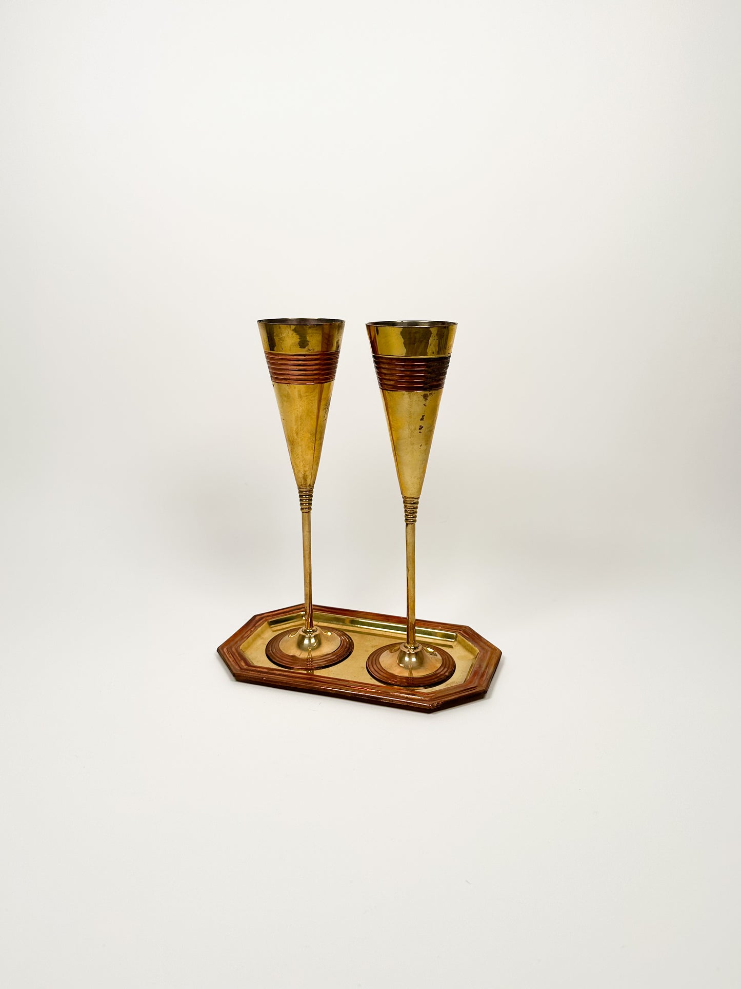 Brass Champagne Glasses