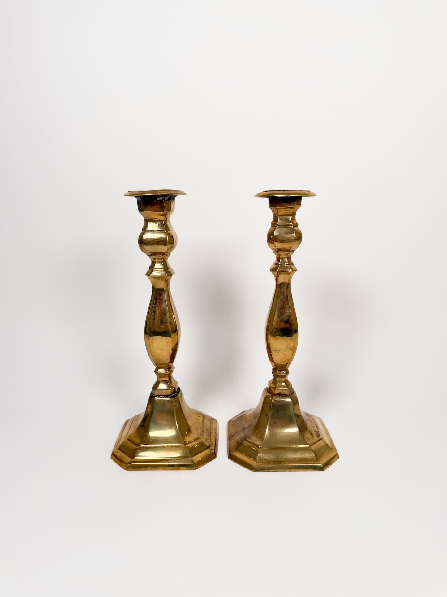 Vintage Brass Candle Holders