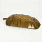 Vintage Footed Brass Leaf Tray