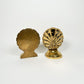 Vintage Gold Shell Bookends