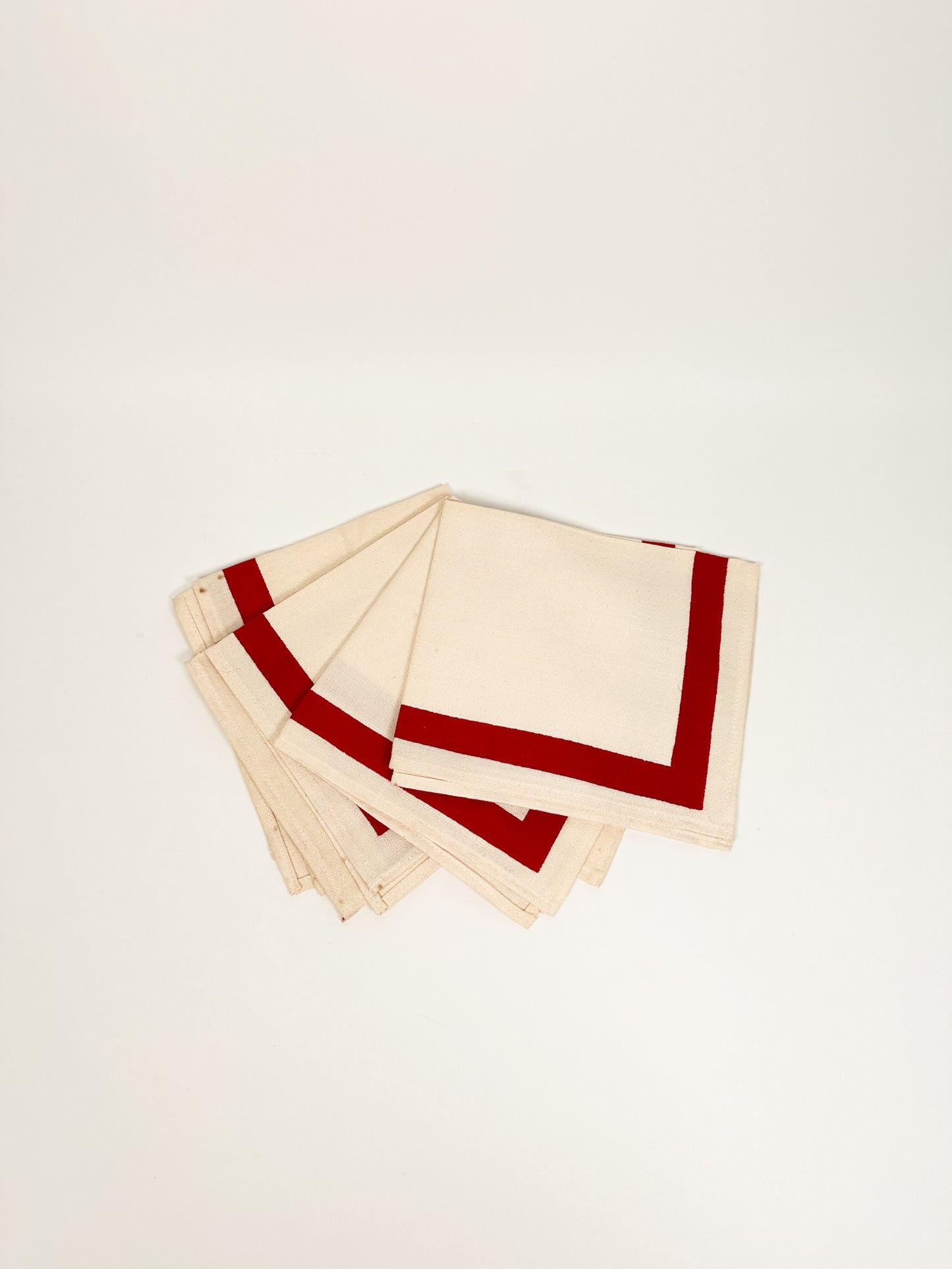 Vintage Classic Red Stripe Napkins