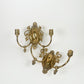 Vintage Brass Sconce Pair