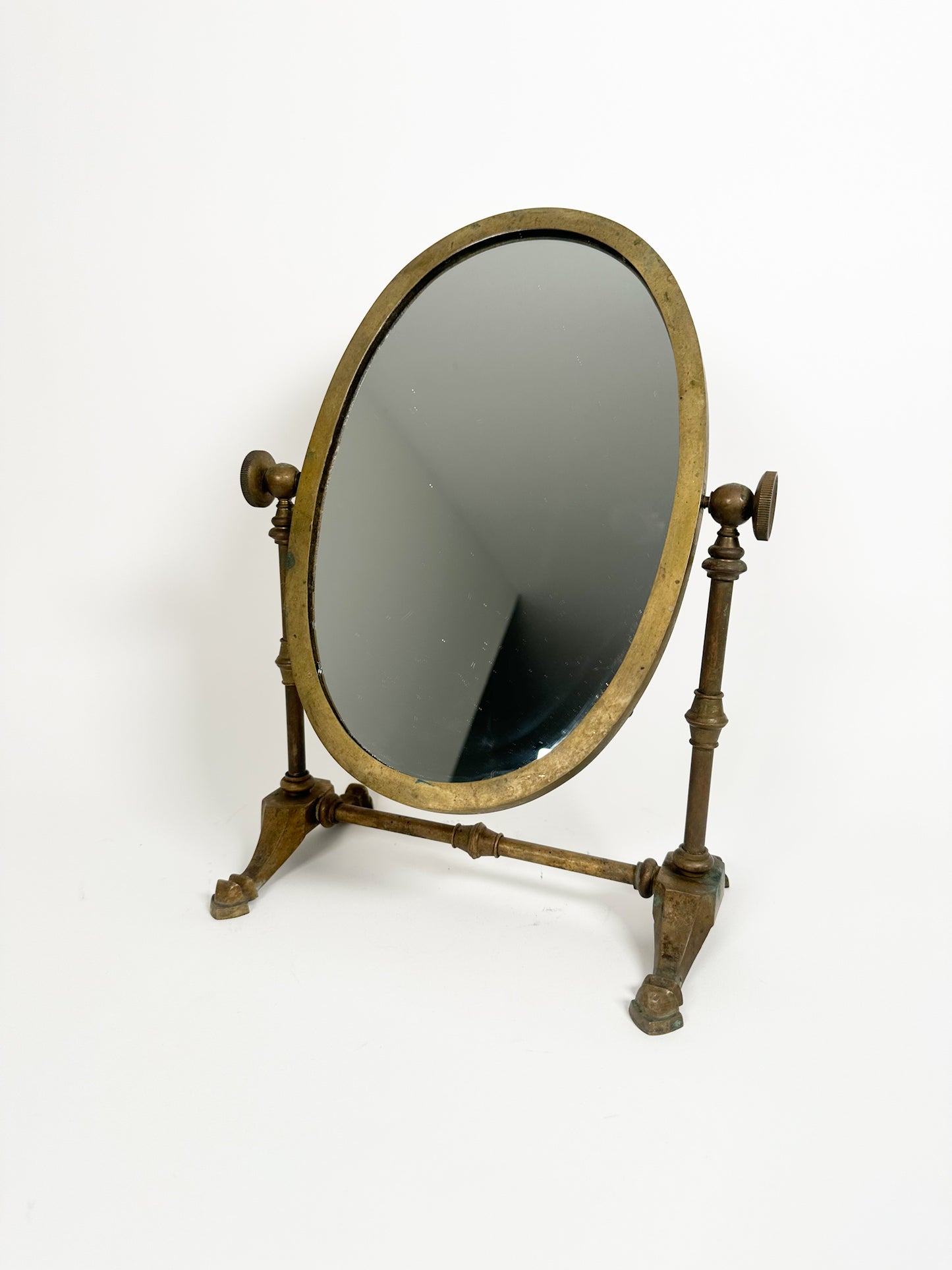 Vintage Brass Vanity Mirror