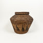 Vintage Woven Lidded Basket