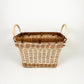 Brown & Cream Wicker Basket