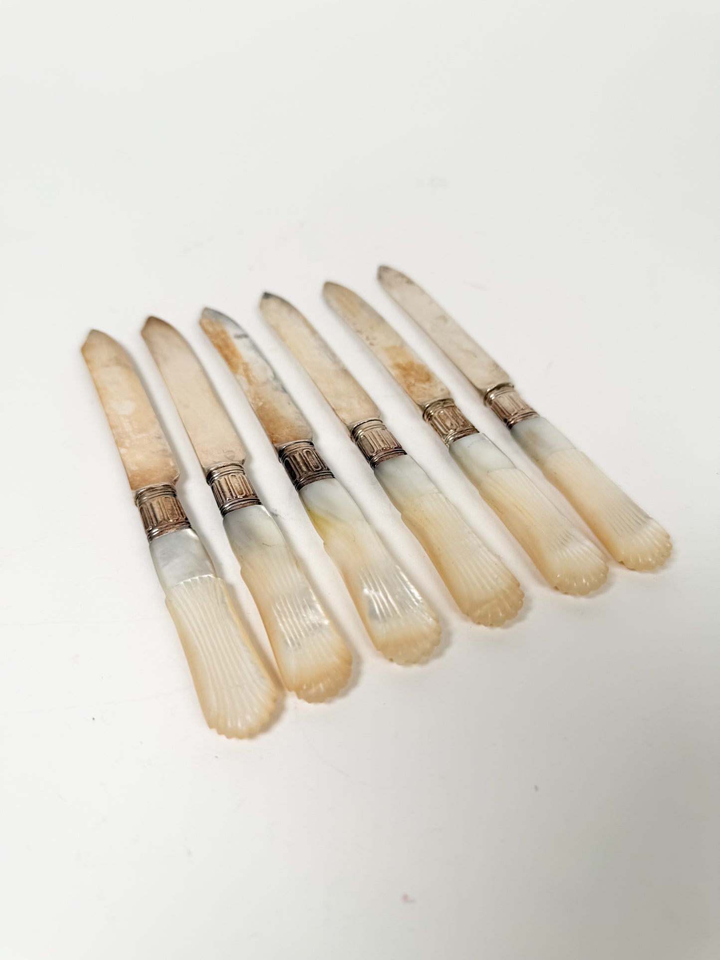 Vintage Mother of Pearl Knife Set