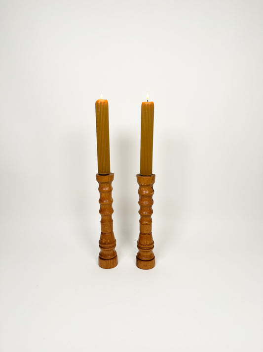 Handmade Wood Candle Holders