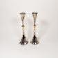 Two Toned Dansk Candle Holders