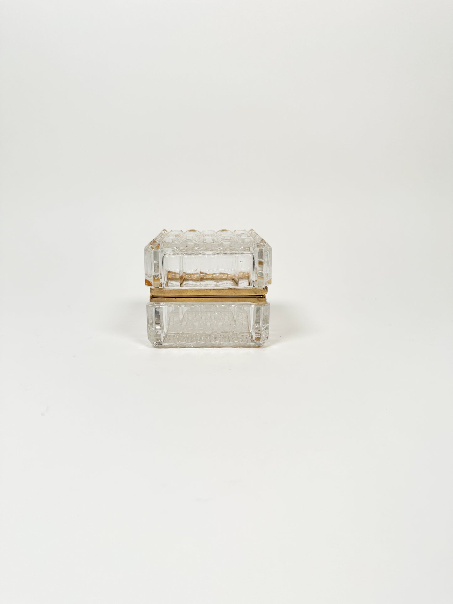 Vintage Crystal Jewelry Box