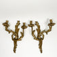 Vintage Brass French Wall Sconces