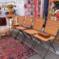 Vintage Wicker & Iron Folding Chairs