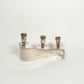 Vintage Curvy Silver-Plated Candle Holder