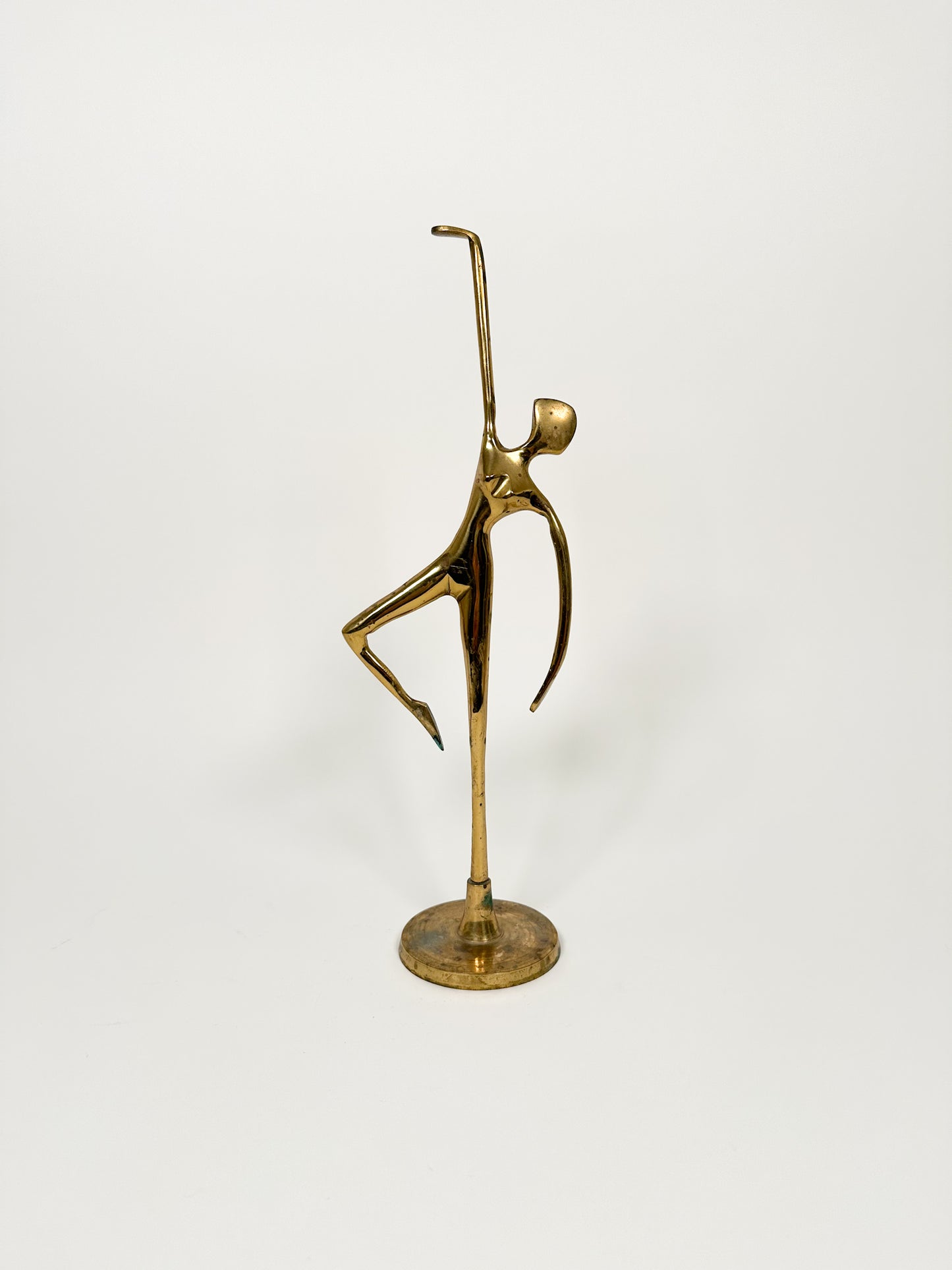 Vintage Mid Century Brass Ballerina #1