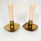 Vintage Brass Candle Holders