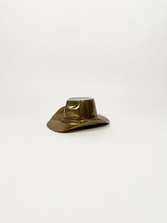 Vintage Brass Cowboy Hat