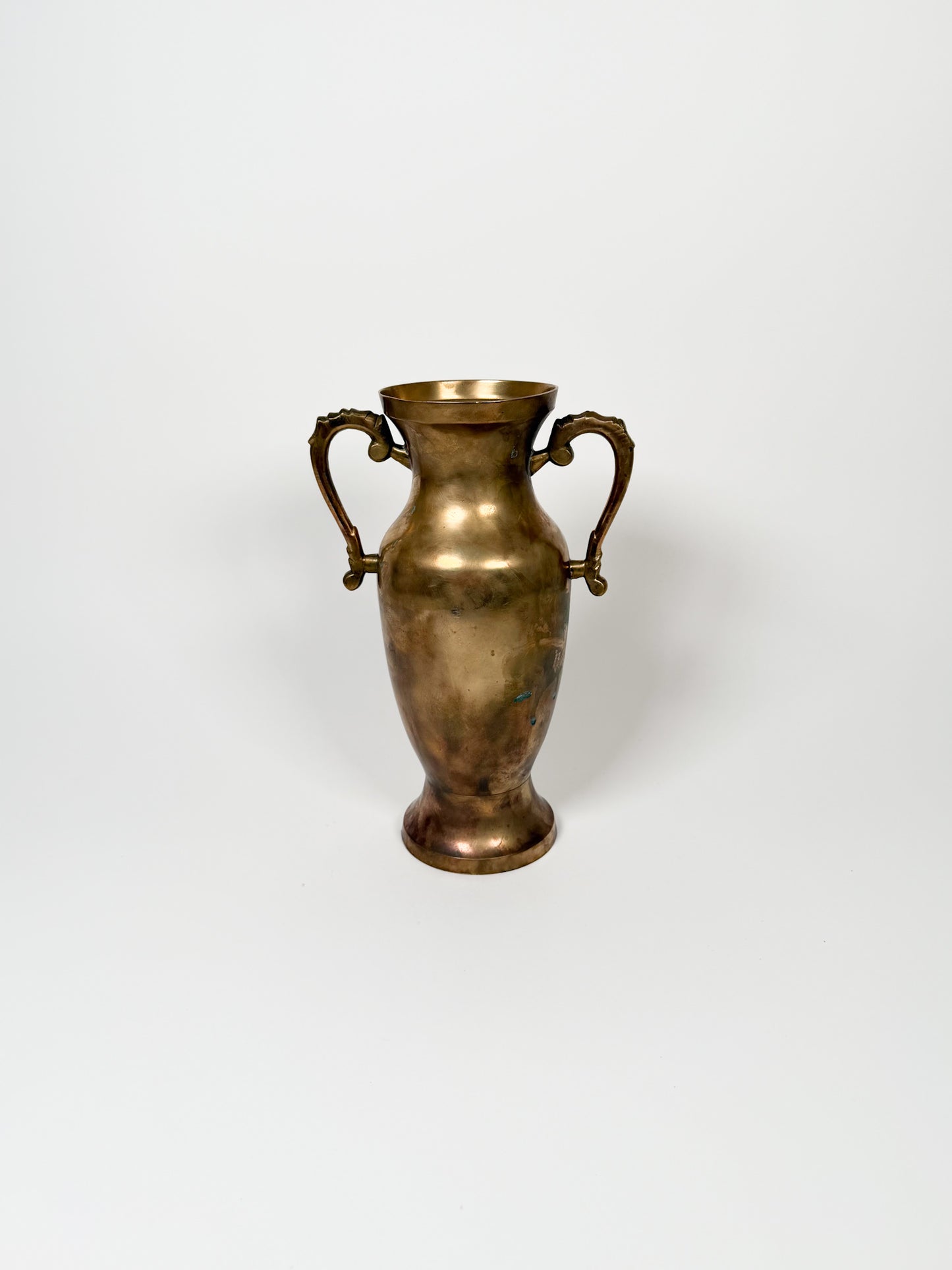 Vintage Brass Handled Vessel